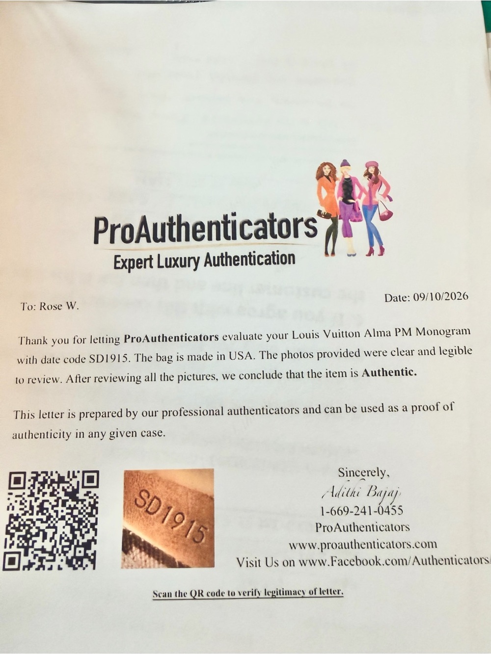Authentic Louis Vuitton Alma with Authentication. - Picture 16 of 17